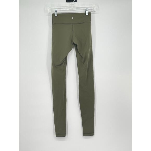 Lululemon Align Leggings Size‎ 2 Army Green High Rise Yoga Pants Buttery Soft - Picture 3 of 4